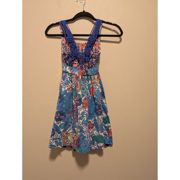 Maaji Short Strappy Back Dress resort Vacation Floral - Picture 2 of 3